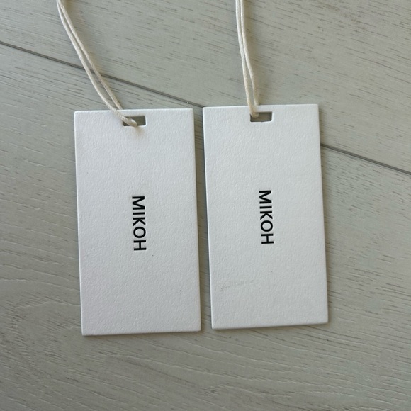 NWT Mikoh Bikini Set-Blue Tropical Print, L Top, M Bottom - Picture 3 of 9